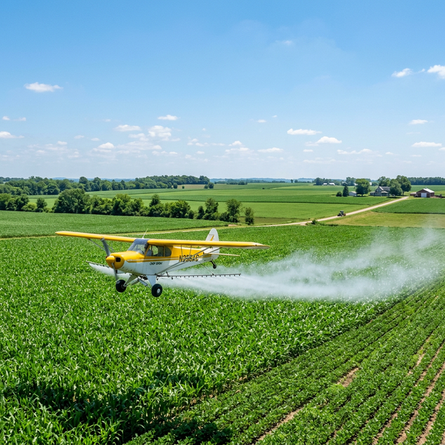 Обработка самолетом